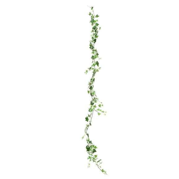 SOPOTUTU Trailing Fake Plants Simulated Decor Green with White Edges 1Set