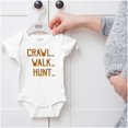 thumbnail image 5 of Crawl Walk Hunt Hunting Life Romper Boys or Girls Infant Baby Brisco Brands 12M, 5 of 6