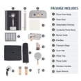 thumbnail image 3 of Wilprep 12" Wood-Fired Outdoor Pizza Oven, Black & Silver - Portable, 3 of 10