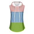 thumbnail image 4 of SDNall Womens Printed Round Neck Loose Oversized Sports Hoodie Top, 4 of 9