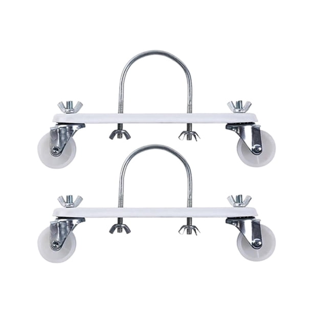 1 par de soportes para calentadores de aceite eléctricos, accesorios de acero al carbono, duraderos. Rueda Blanca
