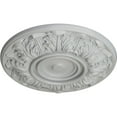 thumbnail image 3 of Ekena Millwork 13"OD x 1 3/8"P Whitman Ceiling Medallion (For Canopies up to 3 3/4"), Hand-Painted Frost, 3 of 5