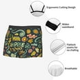 thumbnail image 3 of Pofeuu Colorful Hippie Print Men’s Boxer Briefs, Moisture-Wicking Underwear, Regular,Trunk-Large, 3 of 5