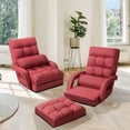 thumbnail image 2 of Costway Sofá Perezoso Tumbona Individual con Almohadilla Sillón Multifuncional Cama Plegable para Dormitorio Salón Balcón, 2 of 3