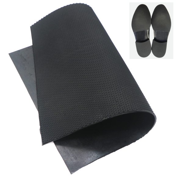 Plantilla reparadora para suela DUTWROY de goma 37 x 28 cm, 2,2 mm, negra