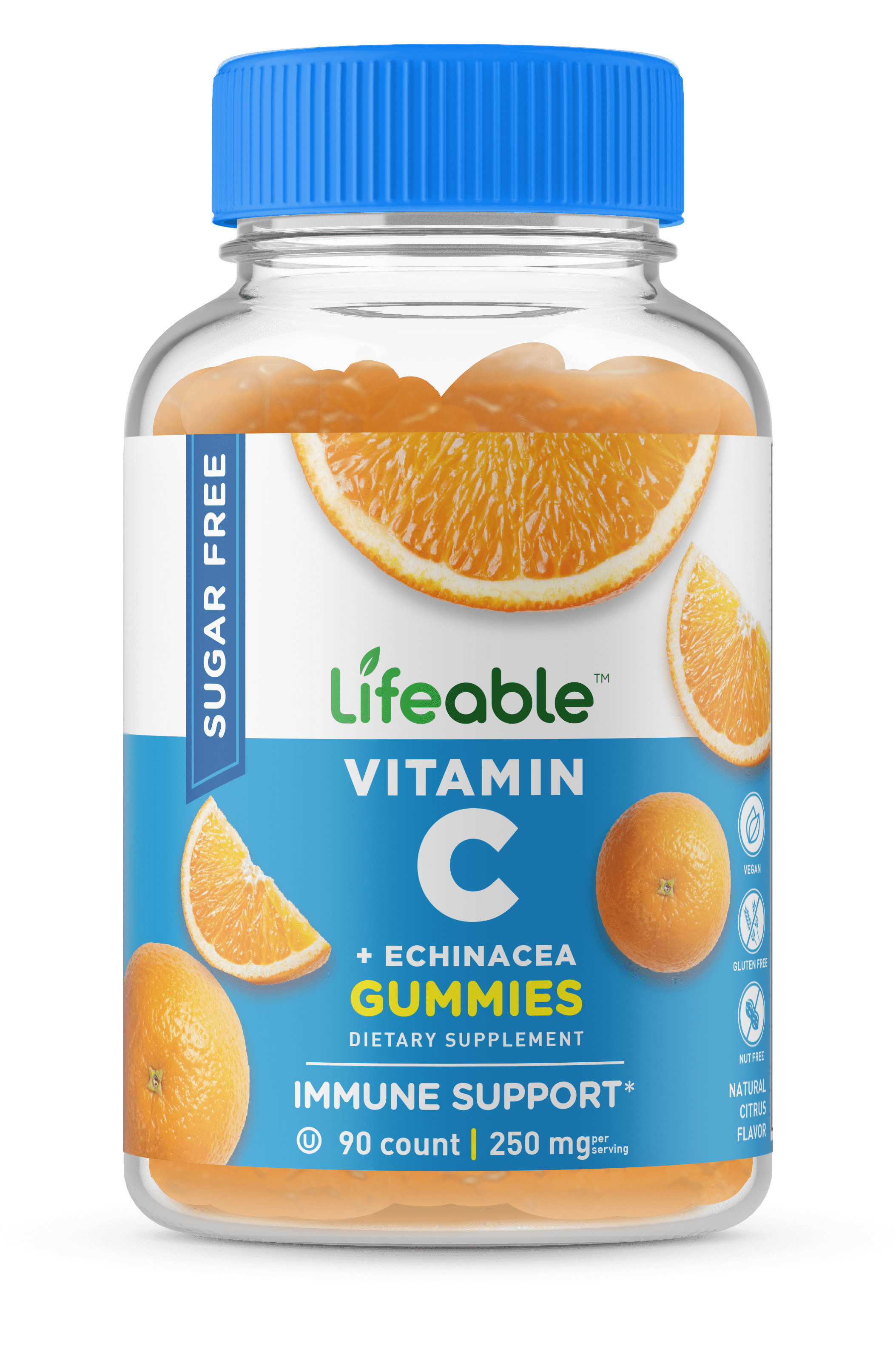 Lifeable Sugar Free Vitamin C 250 mg 90 Gummies