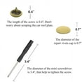 thumbnail image 2 of 60Pcs Car Interior Ceiling Cloth Fixing Screw Repair Shed Clips Kit Beige Cloth, 2 of 5
