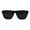 Matte Tortoise Black, variant on Mens 90s Hipster Rectangle Horn Rim Dapper Plastic Sunglasses Shiny Black