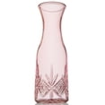 thumbnail image 2 of Godinger Carafe Pitcher, Water Pitcher, Wine Carafe, Glass Water Pitcher - Pink, 32oz, Dublin Collection, 2 of 2
