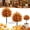 2pcs, variant on Artificial Fall Pumpkin Tree Stakes, UV Resistant Fall Pumpkin Topiary Trees, Lifelike Pumpkin Fake Bushes with Stakes for Thanksgiving, Halloween Falls Display, Waterproof & Fade-Resistant,3pcs