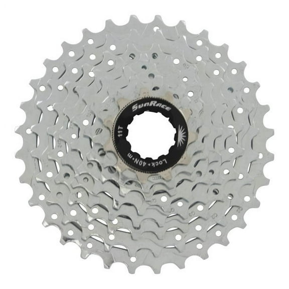 8 Speed Cassette 11/32T Index CSM-55 Zinc Sun Race