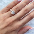thumbnail image 5 of Huge 2.00 CT Excellent Cut Oval Moissanite Diamond Ring / Engagement Ring / 18K White Gold Plated Wedding Ring / Anniversary Rings / Jewelry Rings, 5 of 8