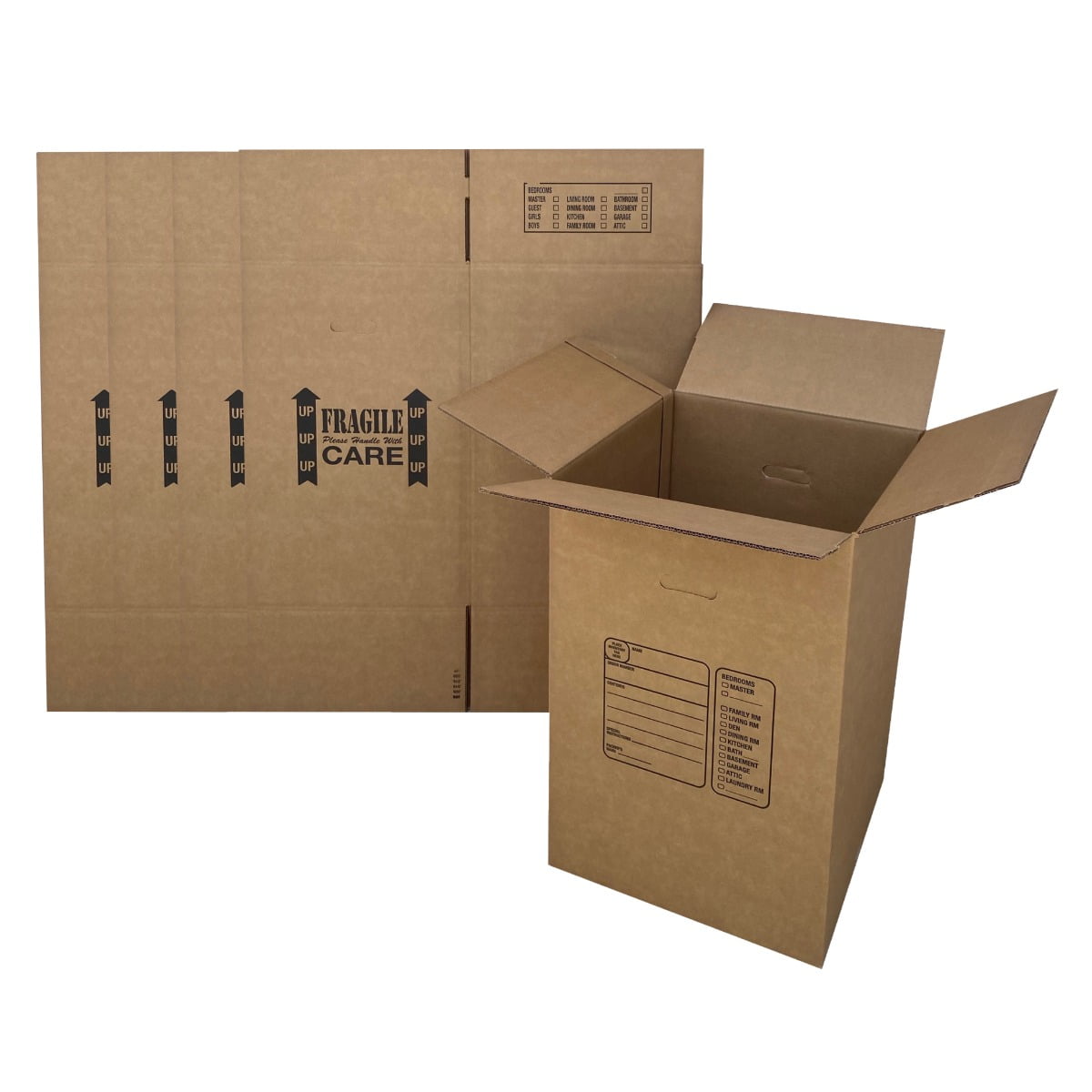 Large Heavy-Duty Double Wall Moving Box - 18” x 18” x 24” (L x W x H)