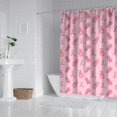 thumbnail image 2 of Pink Ribbon Pattern Shower Curtain 72"x72" ,Bathroom Decorative Shower Curtains Set with 12 Hooks,Modern Waterproof Washable Shower Curtain, 2 of 6
