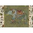 thumbnail image 2 of Daphne, Brissonnet 18x13 Gold Ornate Wood Framed with Double Matting Museum Art Print Titled - Elephant Caravan IIF, 2 of 4