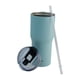 thumbnail image 2 of Termo Nuvó Doble Pared Acero Inoxidable, Color Verde Menta con Popote, Capacidad 600 ml, 2 of 5