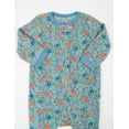 thumbnail image 2 of Leveret Kids Fleece Baby Boys Footed Pajamas Sleeper 100% Polyester (Planet Blue, Size 5 Years), 2 of 2