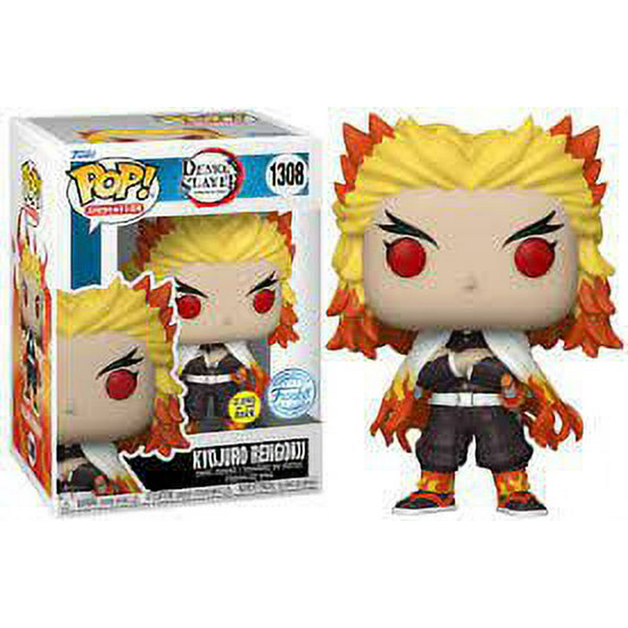 Pop Animation Deomon Slayer - Kyojuro Rengoku Glows In The Dark 1308