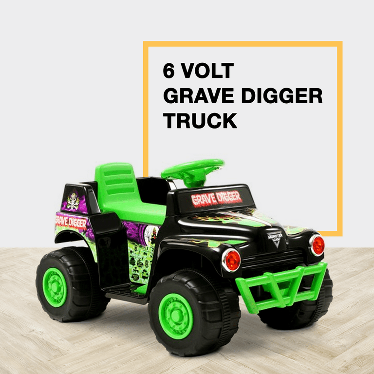 Monster jam grave digger mini quad on sale 6v
