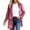 Hot Pink, variant on Bibifish Womens Jackets Velvet Open Front Long Length Jackets Side Pocket Relaxed Fit Elegant Casual Office Daily Commute Outings Stylish Jackets