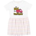 thumbnail image 3 of Inktastic My Dad is a Firefighter with Fire Truck Girls Toddler Dress, 3 of 5