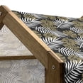 thumbnail image 5 of Aloha Pet House, Modern Composition with Repetitive Tropic Foliage Motifs and Little Dots, Outdoor & Indoor Portable Dog Kennel with Pillow and Cover, 5 Sizes, Army Green Black White, by Ambesonne, 5 of 5