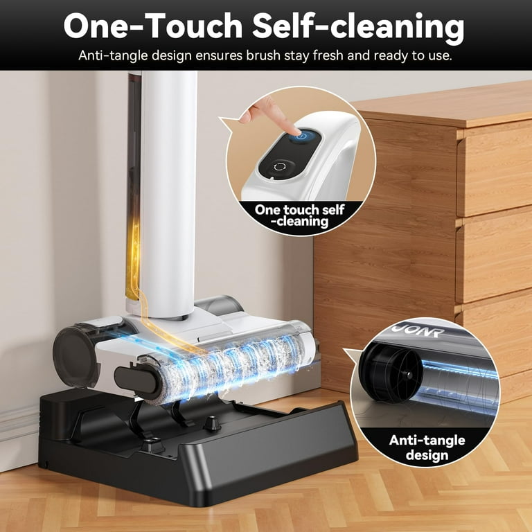 JONR S20 Pro Cordless Wet Dry Vacuum and Mop, 15000Pa, White