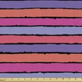 thumbnail image 1 of Abstract Fabric by the Yard, Horizontal Chalky Pastel Brush Stroke Stripes Urban Fashion Details, Decorative Upholstery Fabric for Sofas and Home Accents, Pink Salmon and Violet by Ambesonne, 1 of 5