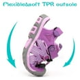 thumbnail image 3 of DREAM PAIRS Kids Girls Boys Soft Sole Crib Sandals Toddler Beach Sneakers Shoes 181108K PURPLE/LIGHT/PURPLE Size 2, 3 of 5