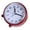 Burgundy, variant on Misright Silents Alarm Clock 4inch NonTicking Small Clock for Bedroom or Desk