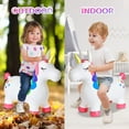 thumbnail image 4 of Fun Little Toys PVC Hopping Horse, Outdoor & Indoor Hopping Unicorn Toys for Kids, 4 of 8