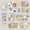 C, variant on 100 PCS Breezy Memory Stationery Paper - Creative Vintage Alphabet Sticker Pack for Collage, Adhesive-Free Cute Decorative Material