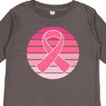 thumbnail image 4 of Inktastic Breast Cancer Pink Ribbon Retro Girls Long Sleeve Toddler T-Shirt, 4 of 5