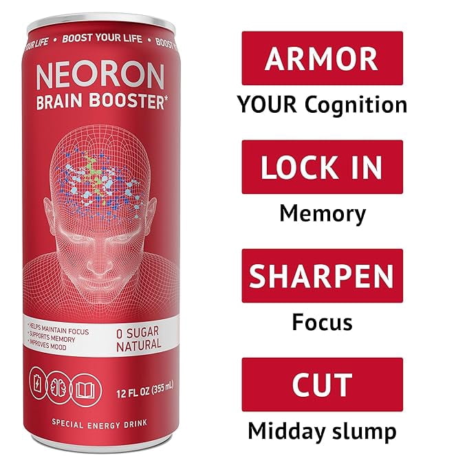 NEORON Focus + Calm | Nootropic Drink for Mental Clarity - Stress