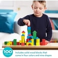 thumbnail image 2 of Juego de bloques de madera Melissa y Doug 100 piezas, 2 of 2
