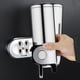 thumbnail image 5 of Dispensador de jabón con bomba de una sola cámara de 500 ml, dispensador de desinfectante de manos, dispensador de champú y gel de ducha para baño, hotel, oficina, 5 of 5