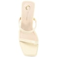 thumbnail image 4 of Journee Womens Naivee Open Square Toe Platform Heel Sandals, 4 of 8