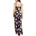 thumbnail image 2 of GUESS Womens Black Floral Spaghetti Strap Wide Leg Cocktail Jumpsuit Size: S, 2 of 2