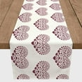 thumbnail image 3 of Creative Products Mini Heart Pattern Burgundy 16x90 Poly Twill Table Runner, 3 of 3