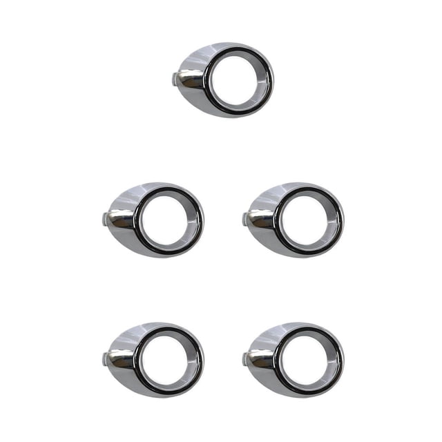 Sidaley Marco de luz antiniebla delantera para coche, embellecedor de lámpara de conducción de estilo extraíble, carcasa decorativa À droite 5piezas