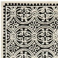 thumbnail image 6 of SAFAVIEH Cambridge Leslie Geometric Wool Area Rug, Black/Ivory, 5' x 8', 6 of 9