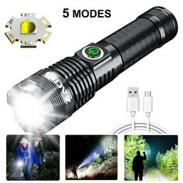 Swiss Tech 6500 Lumen LED Flashlight Rechargeable Dual Power AA/USB wi –  HardGrizzly