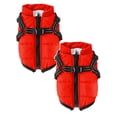 thumbnail image 1 of Leojiow 2Pcs Winter Vest With Integrated Harness Warm Ski Jacket For And Cats Cold Weather Outdoor Apparel L, 1 of 4