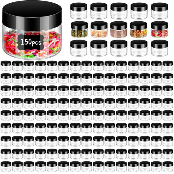 Frascos de plástico Aoriher, 150 unidades, redondos, 120 ml, para cosméticos