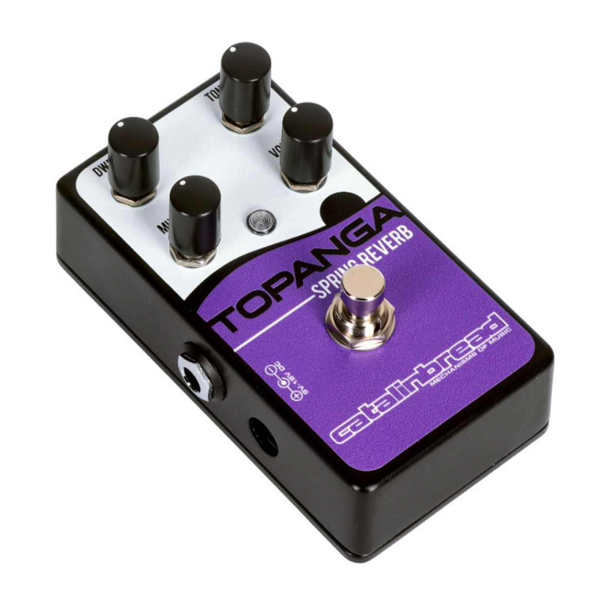 Catalinbread Topanga Classic Spring Reverb Pedal with Three Knob Controls (Purple)