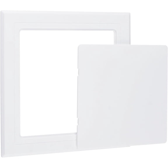 Self Adhesive Access Door Panels, 6 x 6 inch Surface-Mounted Wall Hole Cover Inspection Door for Plumbing & Electrical Cables & Wiring (White)