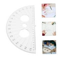 thumbnail image 4 of LEORX Protractor for Math Lesson Transparent for Portable Geometry Tools 1Pcs, 4 of 8