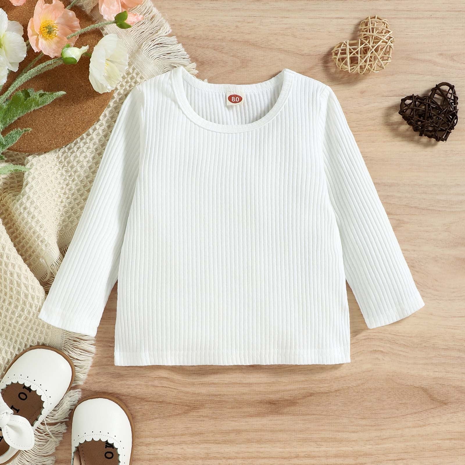 BONIXOOM Cute Toddler Baby Girls Clothes Set Kids Christmas Gifts Long Sleeve Round Neckline Belt Christmas Set Pink 2-3 Years