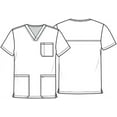 thumbnail image 5 of Tooniforms Scrubs Top For Men V-Neck TF740, 5 of 7