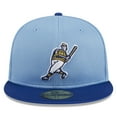 thumbnail image 2 of Men's New Era  Light Blue Milwaukee Brewers 2025 Batting Practice 59FIFTY Fitted Hat, 2 of 6